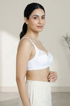 Zivame Double Layered Non Wired 3/4Th Coverage T-Shirt Bra - Snow White — thumbnail 4